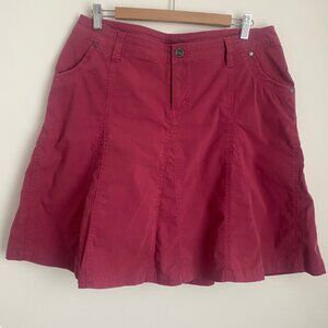 Kuhl Culture Hiking Skirt Mini A-Line Stretch Outdoor Patina Dye Size 12